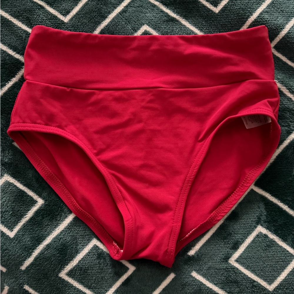 Baltogs Girls High Waist Dance Briefs - Red